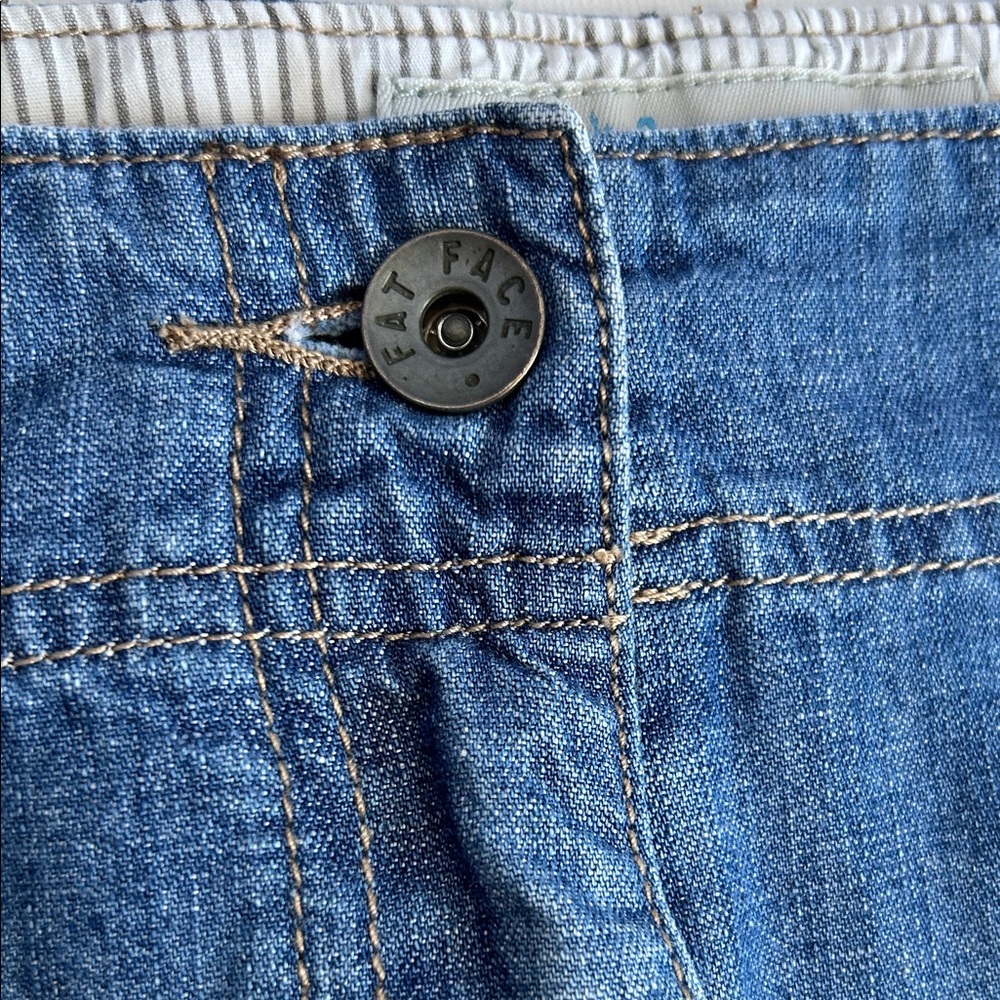 Fat Face Skirt Light Blue Denim Mini - Picture 6 of 13